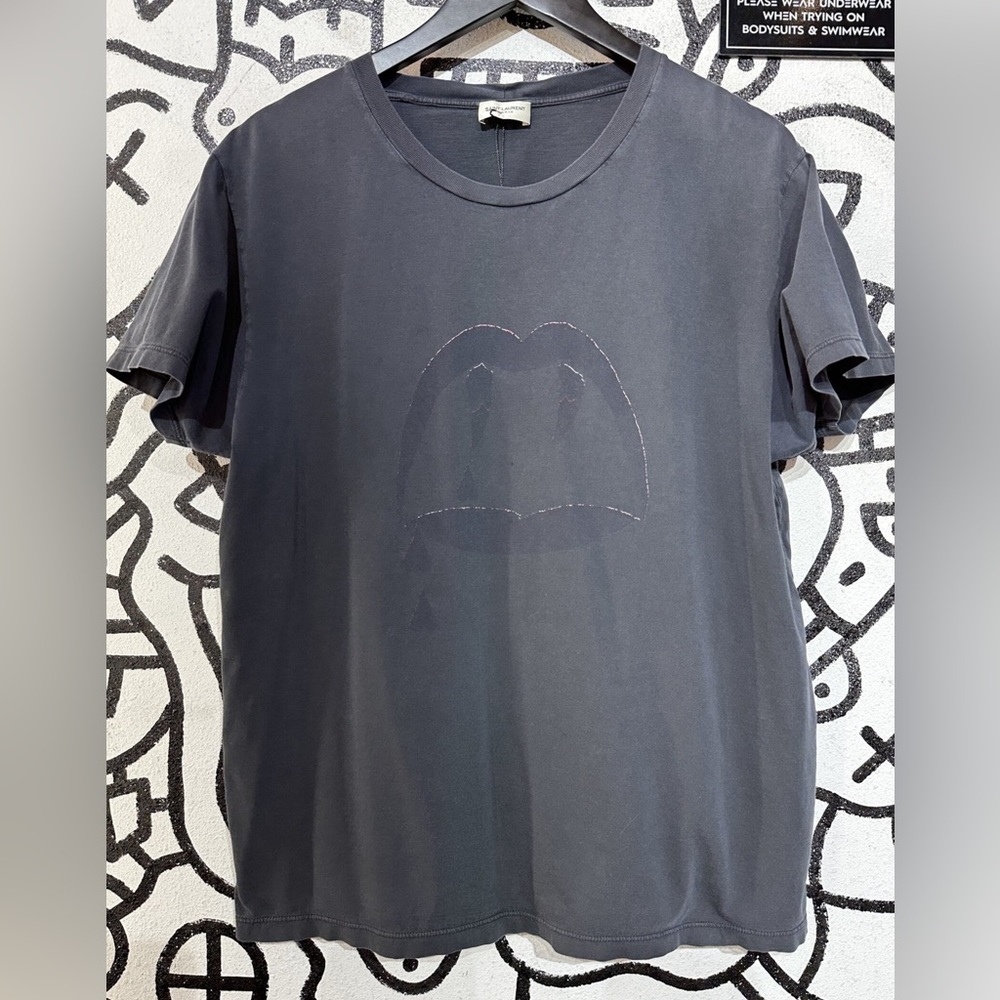 Saint Laurent Lips Graphic Tee